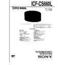 Sony ICF-CS660L Service Manual