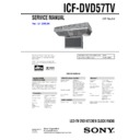 Sony ICF-DVD57TV Service Manual