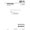 Sony ICF-F1 Service Manual