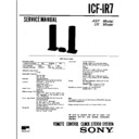Sony ICF-IR7 (serv.man2) Service Manual