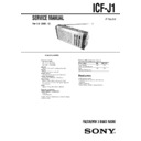 icf-j1 service manual