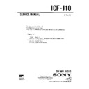Sony ICF-J10 Service Manual