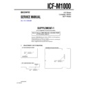 Sony ICF-M1000 (serv.man2) Service Manual