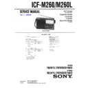 Sony ICF-M260, ICF-M260L Service Manual