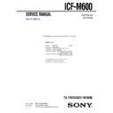 icf-m600 service manual