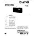 icf-m750s service manual