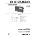 icf-m760s, icf-m760sl service manual