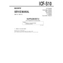 Sony ICF-S10 (serv.man5) Service Manual