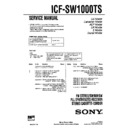 Sony ICF-SW1000T, ICF-SW1000TS Service Manual