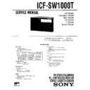 Sony ICF-SW1000T Service Manual