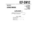 Sony ICF-SW12 (serv.man2) Service Manual