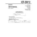 Sony ICF-SW12 (serv.man3) Service Manual