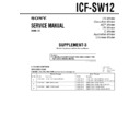 Sony ICF-SW12 (serv.man4) Service Manual