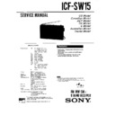 Sony ICF-SW15 Service Manual