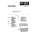 Sony ICF-SW1S Service Manual