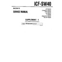 Sony ICF-SW40 (serv.man2) Service Manual
