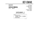 Sony ICF-SW40 (serv.man3) Service Manual