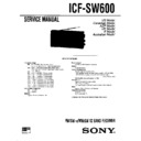 Sony ICF-SW600 (serv.man2) Service Manual