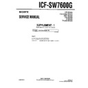 Sony ICF-SW7600G (serv.man2) Service Manual