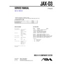 Sony JAX-D3 Service Manual
