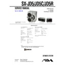Sony JAX-D5, SX-JD5, SX-JD5C, SX-JD5R Service Manual