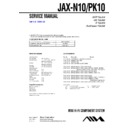 Sony JAX-N10 Service Manual