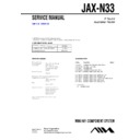 Sony JAX-N33 Service Manual
