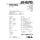 Sony JAX-N5, JAX-PK5 Service Manual