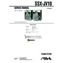 Sony JAX-V10, SSX-JV10 Service Manual