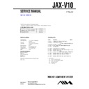 Sony JAX-V10 Service Manual