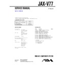 Sony JAX-V77 Service Manual