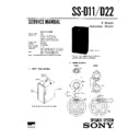 Sony LBT-A10, LBT-A10K, LBT-A15CD, LBT-A20, LBT-A20K, SS-D11, SS-D22 (serv.man2) Service Manual