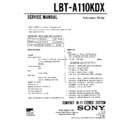 Sony LBT-A110KDX Service Manual