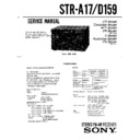 Sony LBT-A17CDM, LBT-D159CD, LBT-D220CD, STR-A17, STR-D159 (serv.man2) Service Manual