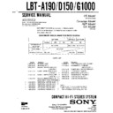 Sony LBT-A190, LBT-D150, LBT-G1000 (serv.man2) Service Manual
