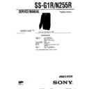 Sony LBT-A2000R, LBT-G1R, LBT-N255R, SS-G1R, SS-N225R, SS-N255R Service Manual