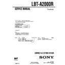 Sony LBT-A2000R Service Manual