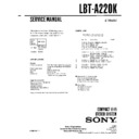 Sony LBT-A220K Service Manual