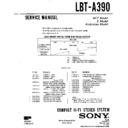 Sony LBT-A390 Service Manual
