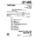 Sony LBT-A495 Service Manual