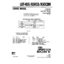 Sony LBT-A50, LBT-A50CD, LBT-A50CDM Service Manual