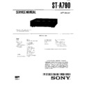 Sony LBT-A590, LBT-A595, LBT-A790, LBT-A795, ST-A790 (serv.man3) Service Manual