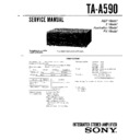 Sony LBT-A590, LBT-A595, TA-A590 Service Manual