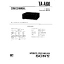 Sony LBT-A60, LBT-A60CD, LBT-A60CDM, TA-A60 Service Manual