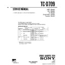 Sony LBT-A67CD, LBT-A67CDM, LBT-A77CD, LBT-A77CDM, LBT-D609CD, LBT-D709CD, LBT-D759CD, TC-D709 Service Manual