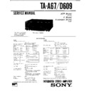 Sony LBT-A67CD, LBT-A67CDM, LBT-D609CD, TA-A67, TA-D609 Service Manual