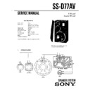 Sony LBT-A70, LBT-A70CD, LBT-A70CDM, SS-D77AV Service Manual