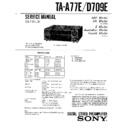 Sony LBT-A77CD, LBT-A77CDM, LBT-D709CD, LBT-D759CD, TA-A77E, TA-D709E (serv.man2) Service Manual
