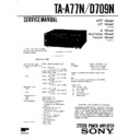 Sony LBT-A77CD, LBT-A77CDM, LBT-D709CD, LBT-D759CD, TA-A77N, TA-D709N Service Manual