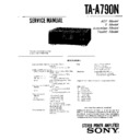 Sony LBT-A790, LBT-A795, TA-A790N Service Manual